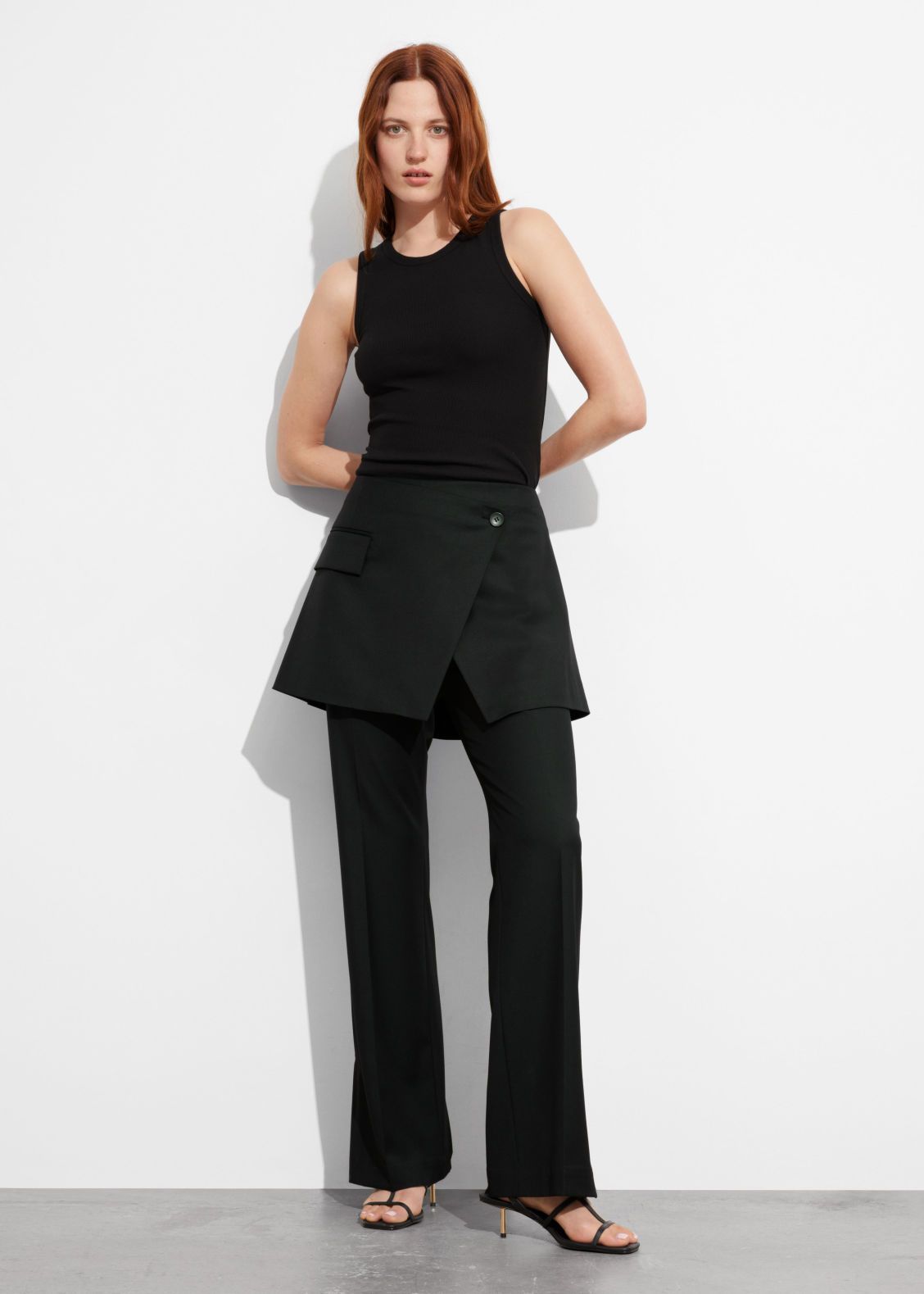 Wrap-Skirt Trousers