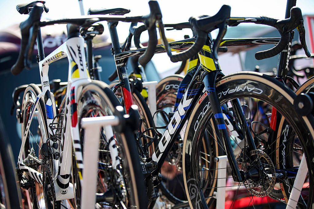 Cofidis, Look 795 Blade RS bikes, during the Grand Depart Barcelone 2026 at Stage 1 Team Time Trial,