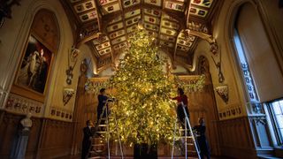 The State Apartments At Windsor Castle Are Decorated for Christmas