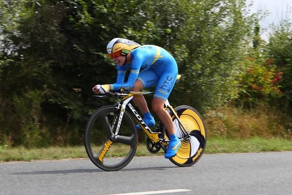 Swedish TT Champion, Emilia Fahlin (HTC - Columbia Women) was 22 seconds behind Duester.