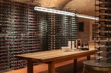 The cellar tasting room at Tedeschi in Valpolicella. Amarone