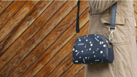 Vegan cross body messenger bag