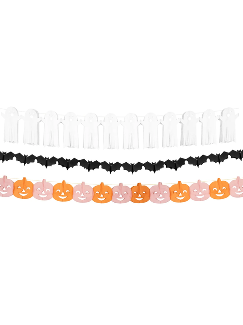 Tissue Paper Halloween Garland Set
