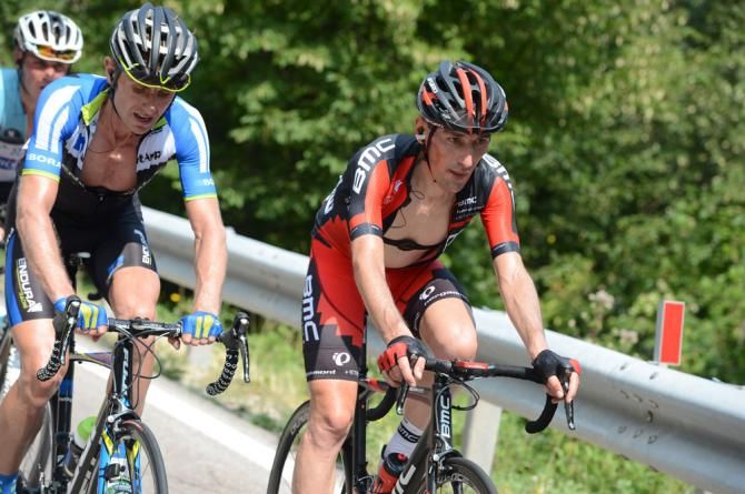 Marco Pinotto (BMC) and Bartosz Huzarski (Team NetApp-Endura) in the early break