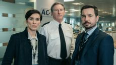 Vicky McClure, Adrian Dunbar and Martin Compston in Line of Duty