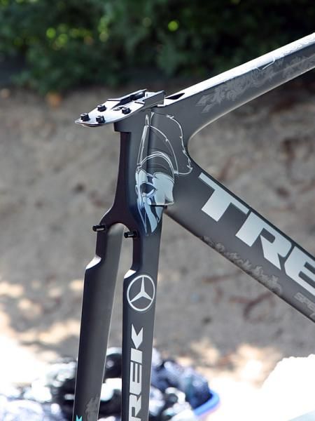 Leopard Trek team mechanics were still building up Fabian Cancellara's spare time trial bike a day before Stage 1. Unfortunately for them, it's anything but a straightforward job.
