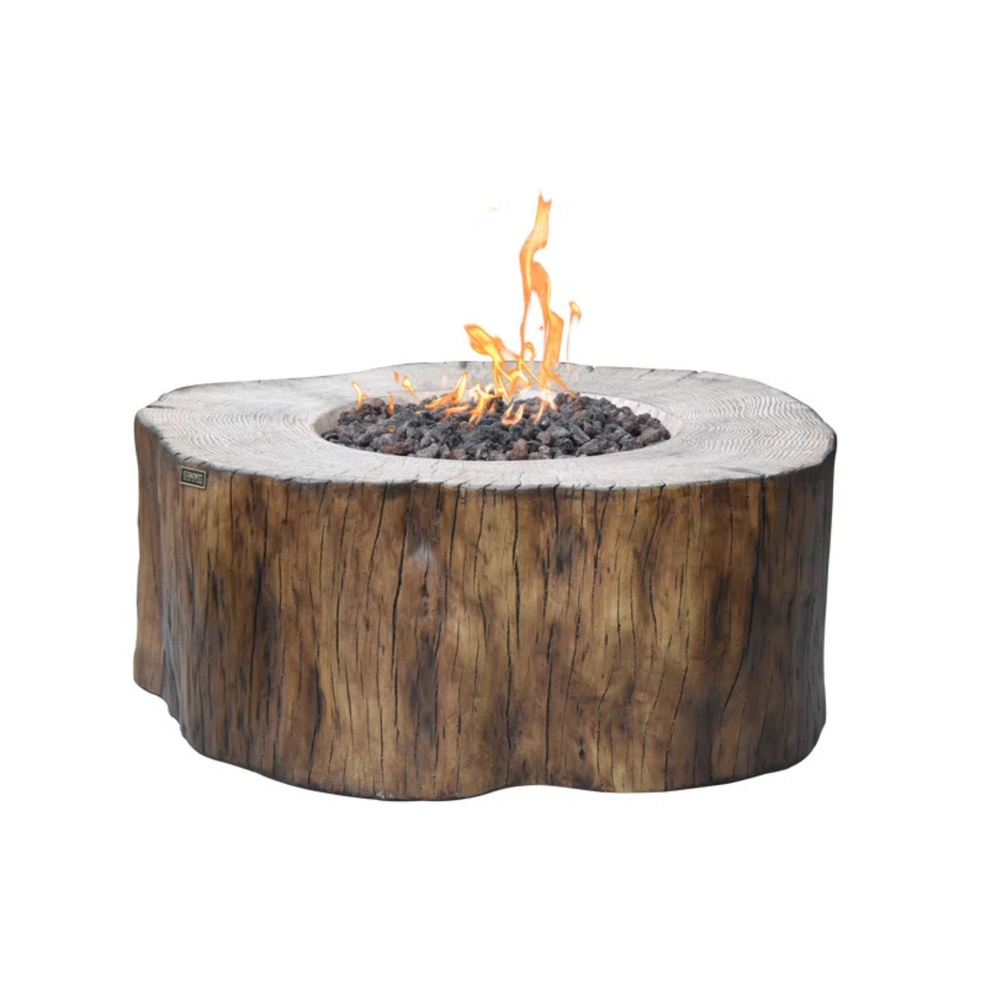 Manchester Redwood Stump Concrete Fire Table
