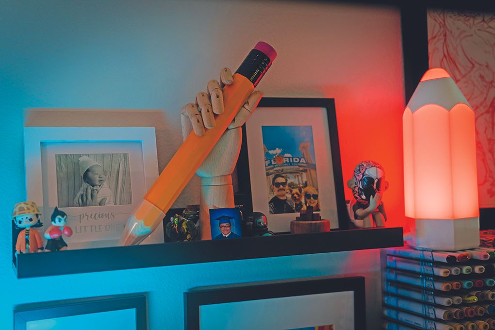 Geizi Guevara's art studio