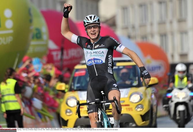 Petr Vakoč (Omega Pharma-Quick Step) claims a maiden victory