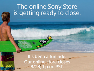 Sony Online Store shutdown email