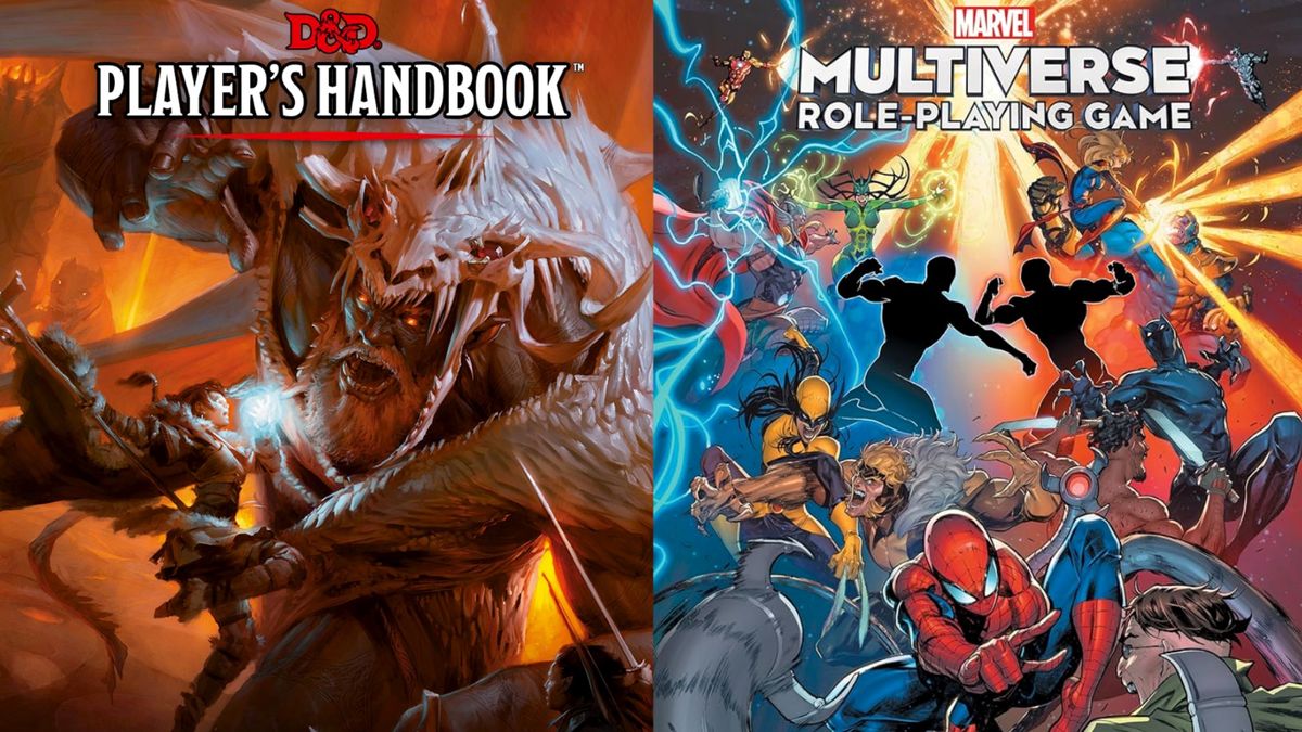 Dungeons &amp; Dragons Core Rulebook and Marvel Multiverse RPG Core Rulebook