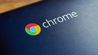 Google Chrome logo on an Asus Chromebook