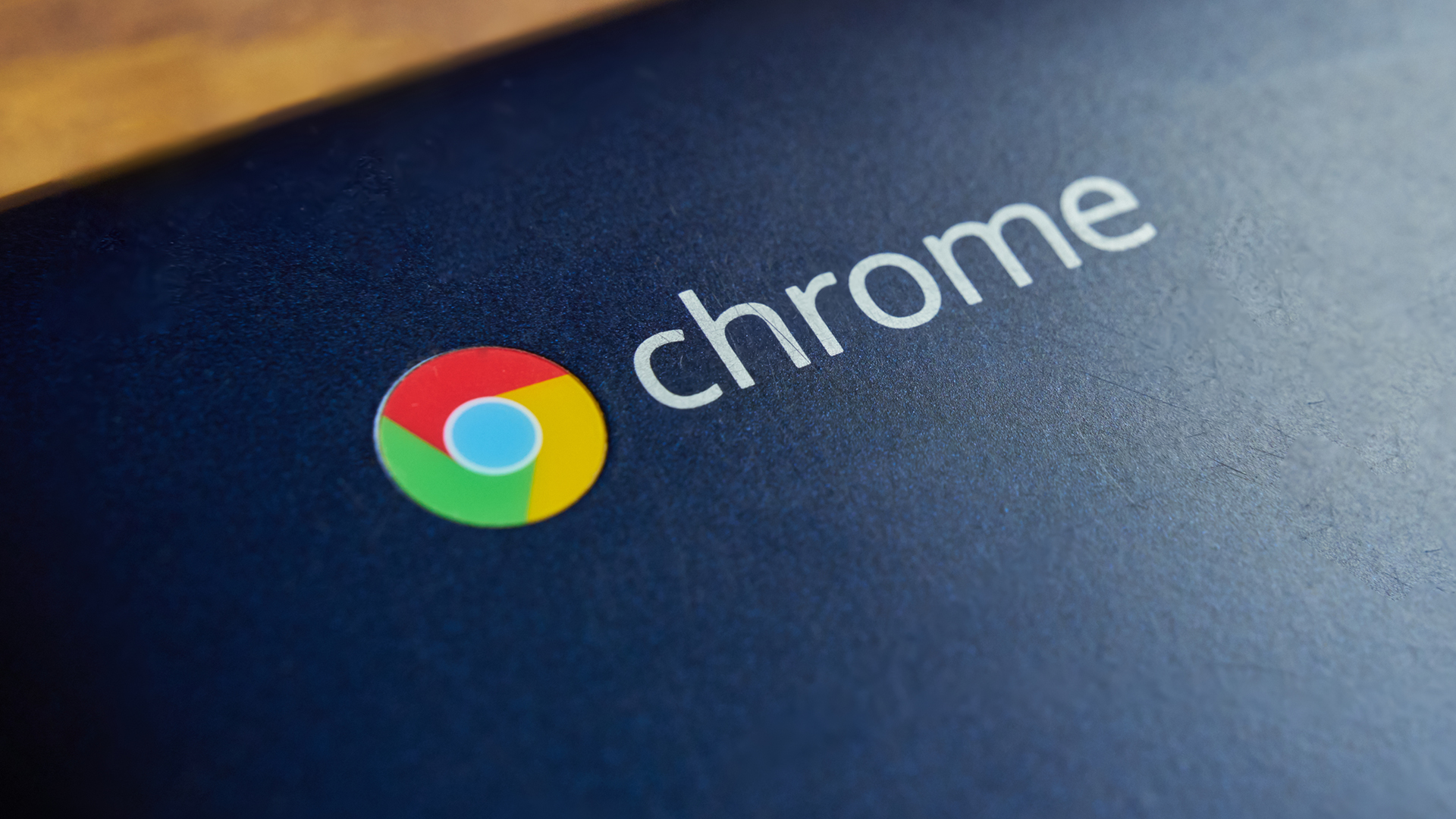 Google Chrome logo on an Asus Chromebook