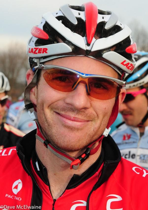 Dylan McNicholas (Cyclocrossworld.com) was hoping for a repeat of Saturday&rsquo;s victory