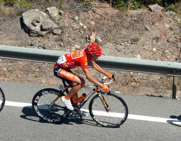 Igor Anton in the red leader's jersey