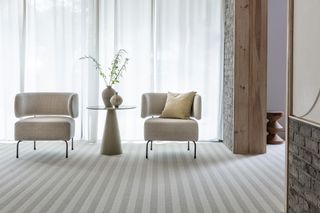 neutral stripes grey carpet flooring trend