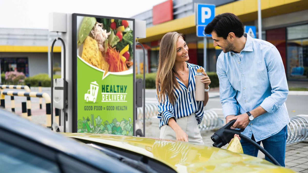 Samsung EV Charger Digital Signage