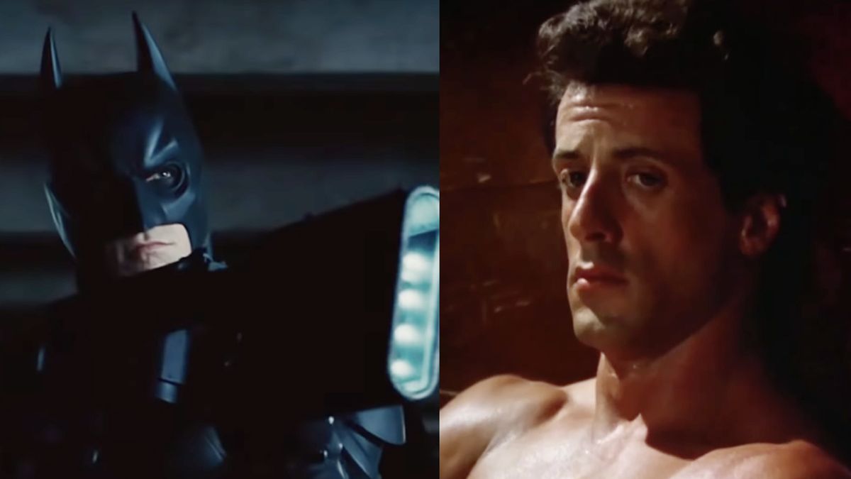 The Batman in the finally of Chris Nolan&#039;s Dark Knight Trilogy, Rocky Balboa in Rocky III 