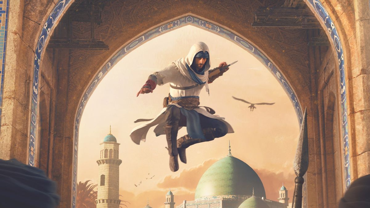 The cover for The Art of Assassin&#039;s Creed Mirage