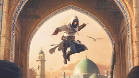 The cover for The Art of Assassin's Creed Mirage