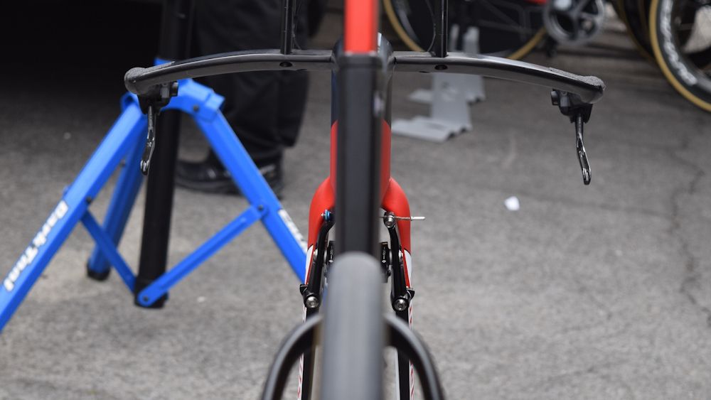 The rear profile of the Giant Trinity TT bike
