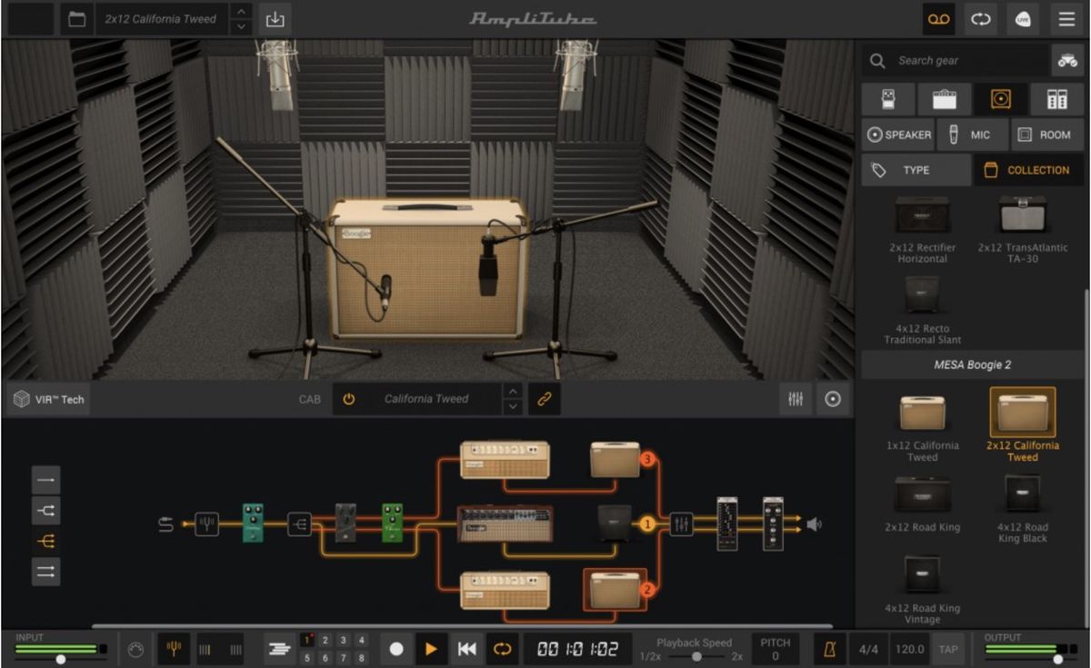 IK Multimedia's AmpliTube MESA/Boogie 2 in action