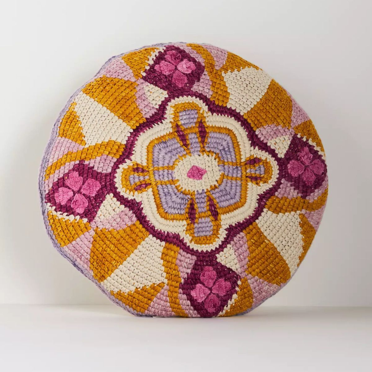 Woven Geometric Indoor/Outdoor Pillow