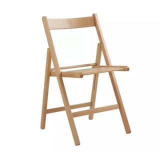 Habitat Wooden Folding Chair - Light Wood