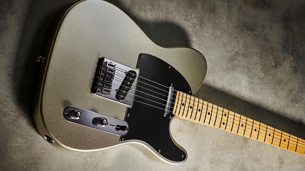 black and silver telecaster