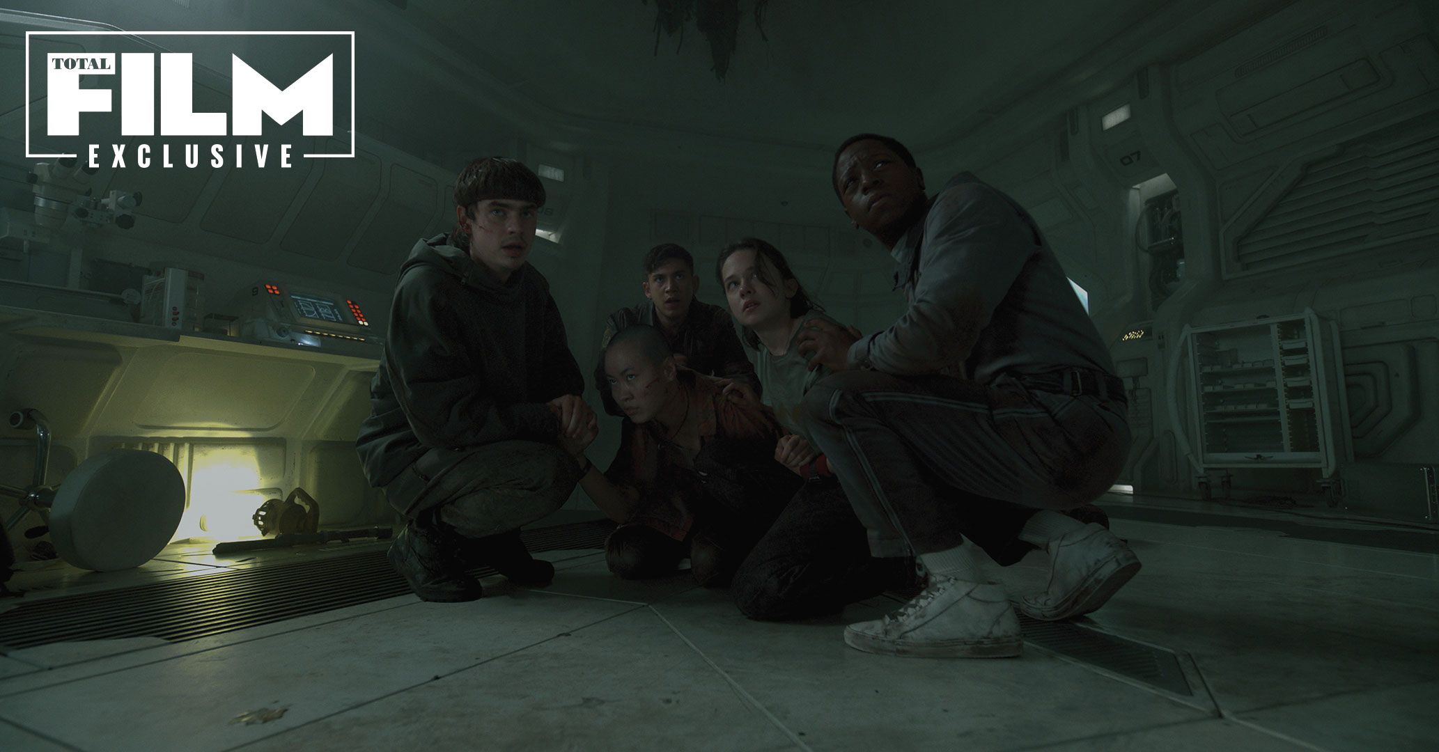 Meet the crew facing the perfect organism in these exclusive new images ...