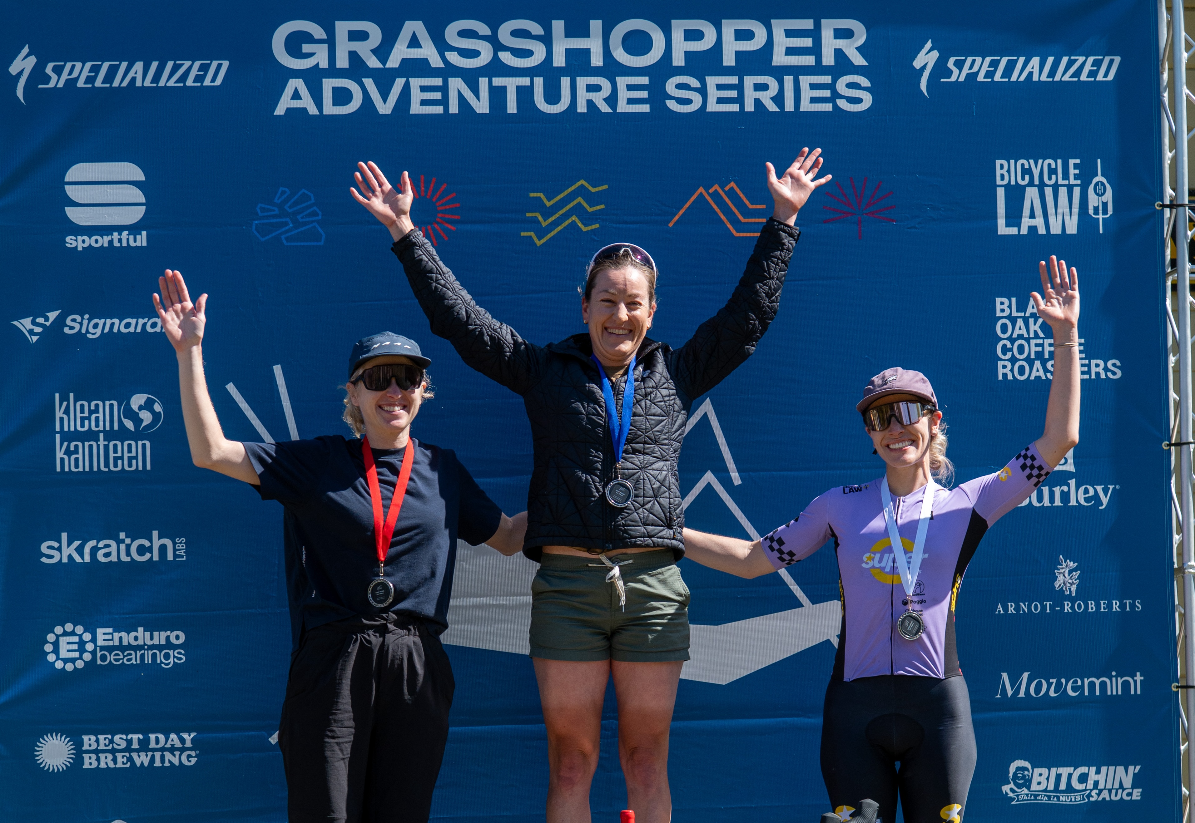 Women's podium at 2025 King Ridge