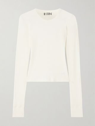 Waffle-Knit Stretch Cotton and Modal-Blend T-Shirt