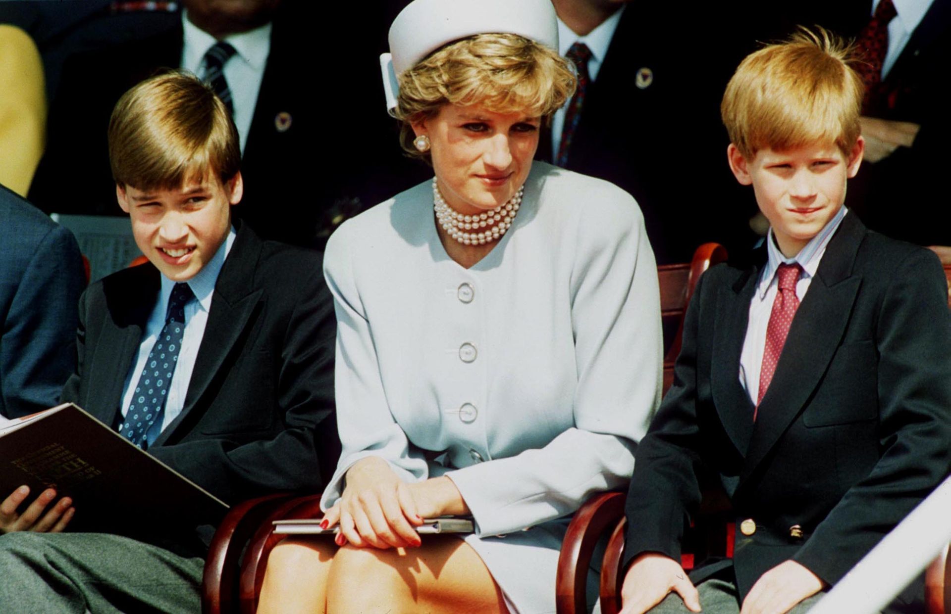 Princess Diana with Harry and William