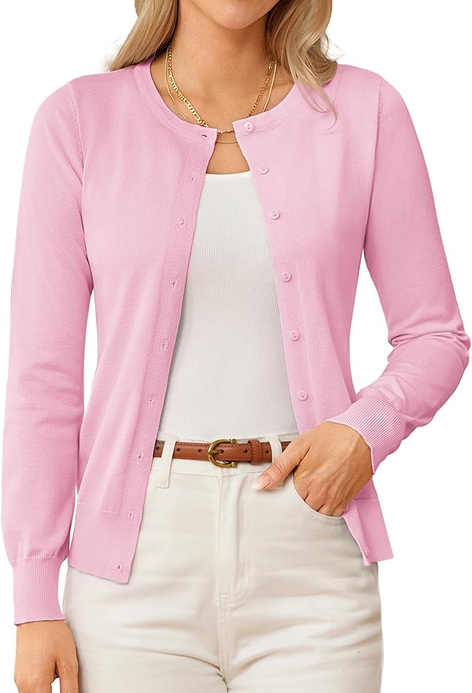 GRACE KARIN, Grace Karin Beige Lightweight Cardigans for Women Dressy Cardigan Sweaters for Women Light Weight Button Up Sweaters Xl