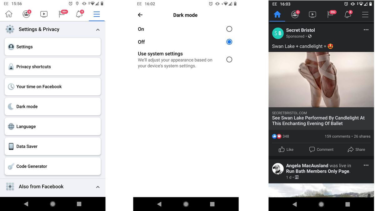 How to use Facebook dark mode on desktop, iPhone and Android apps