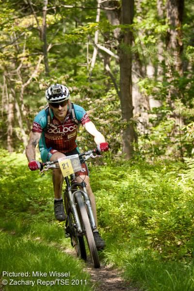 Mike Wissel rolling through some lush PA forest