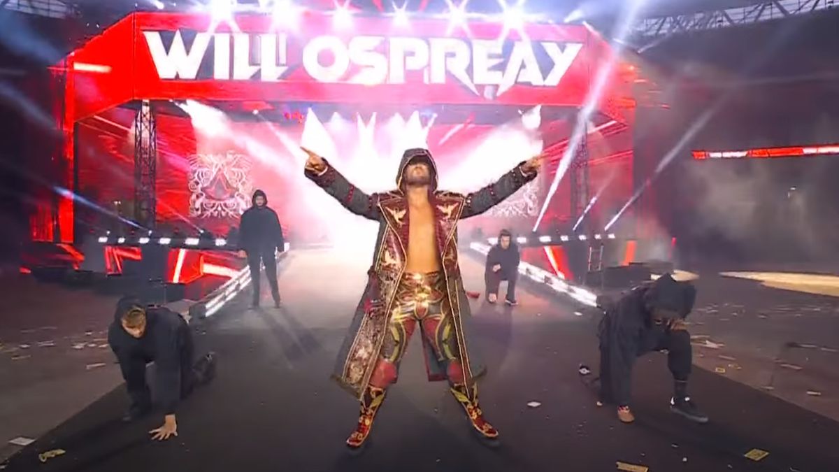 AEW&#039;s Will Ospreay makes an Assassin&#039;s Creed-themed entrance at All In