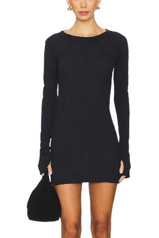 X We the Free Care Fp Honey B Crew Neck Dress in Black