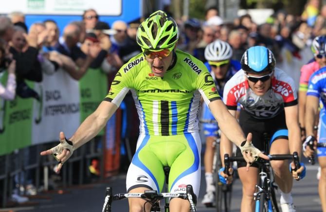 Elia Viviani (Cannondale) lets out the emotions of victory