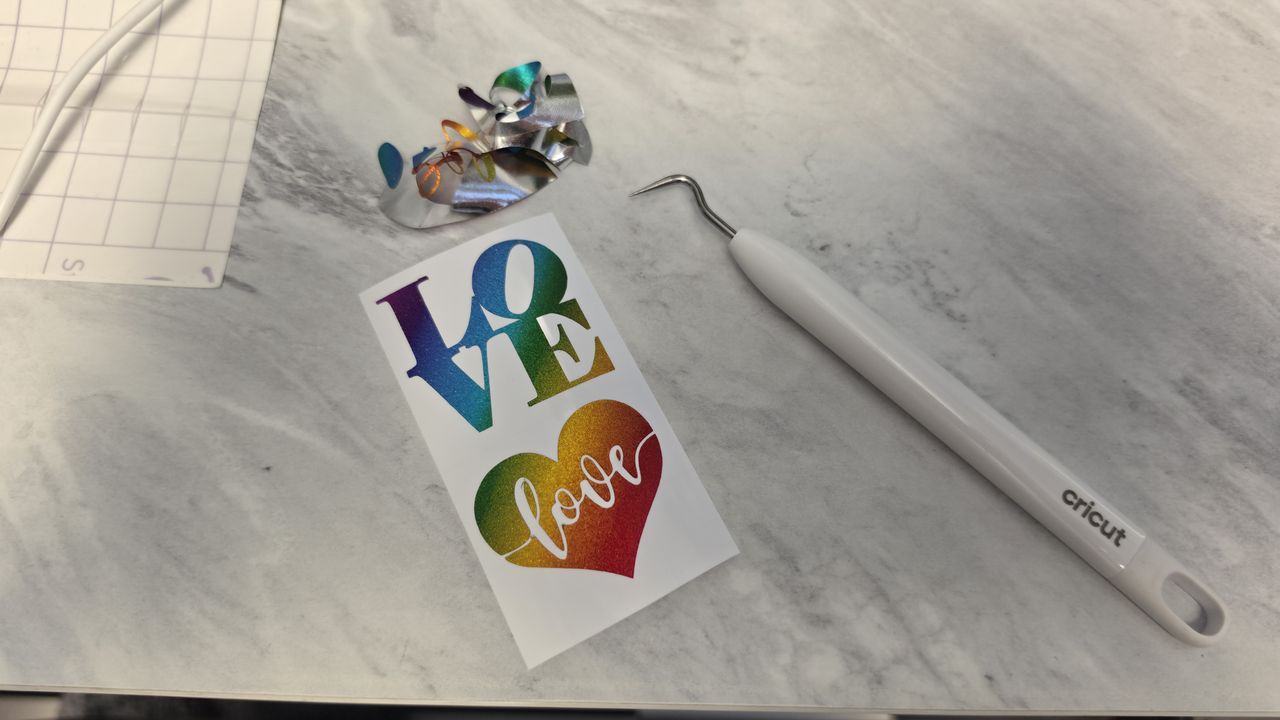 Cricut Pride crafting