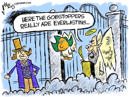 Editorial cartoon U.S. Gene Wilder's Death