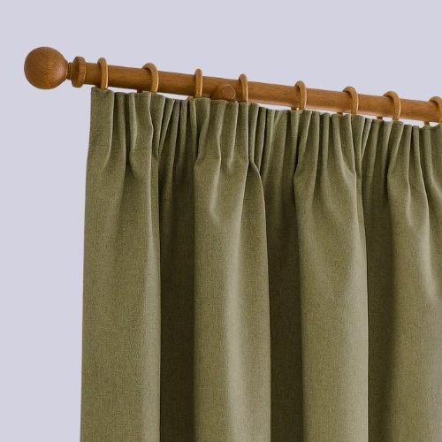 Dunelm, Luna Brushed Blackout Pencil Pleat Curtains