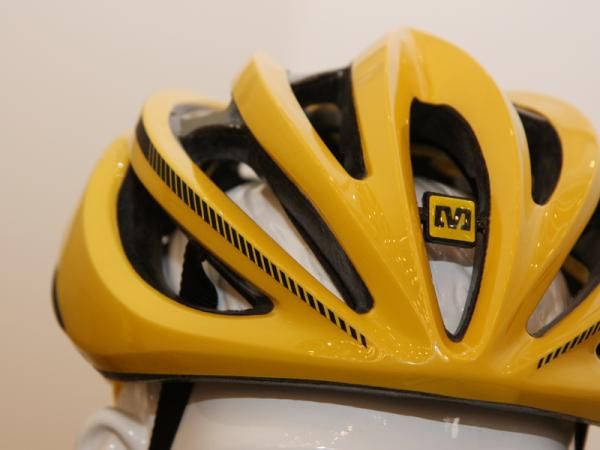 The interior channels on the new Mavic Plasma SLR helmet look fairly deep, which bodes well for ventilation.