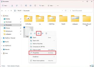 File Explorer context menu UI update