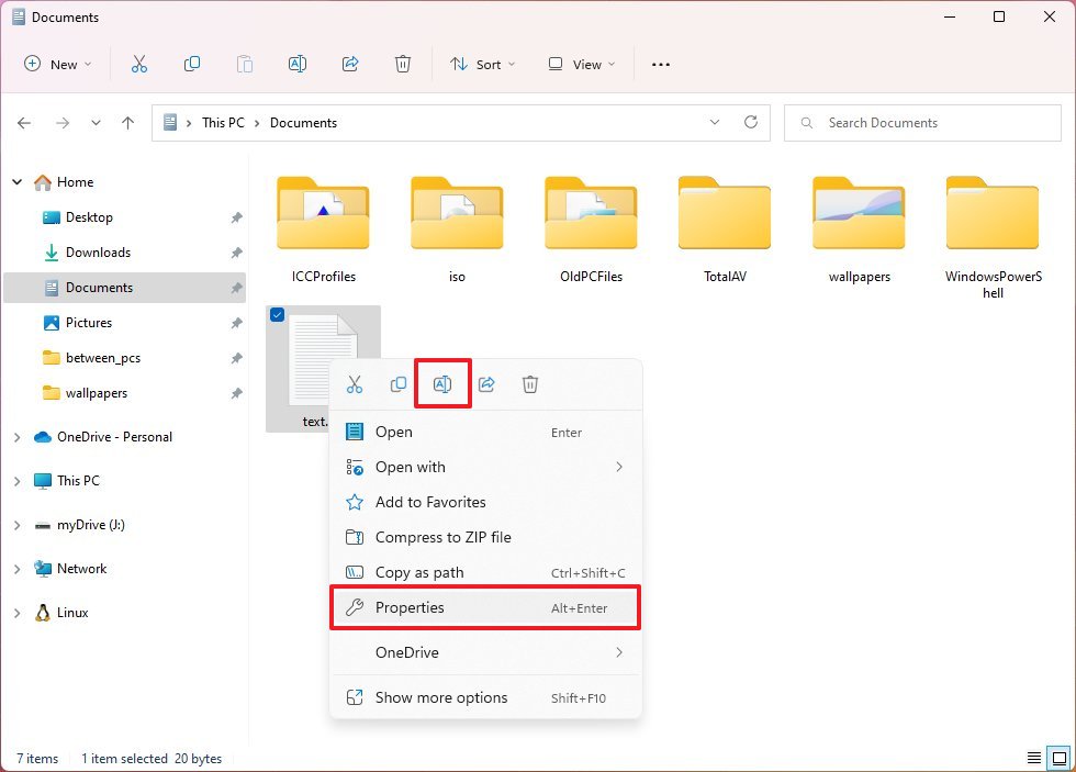 File Explorer context menu UI update