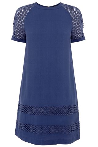 Warehouse Lace Insert Shift Dress, £55