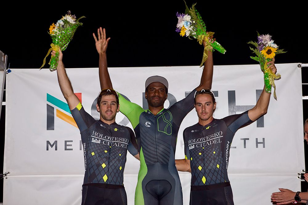 Justin Williams tops the Uptown Criterium podium