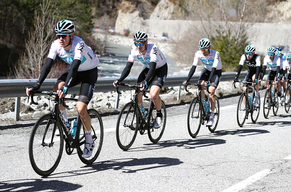Team Sky during stage 6 at Paris-Nice