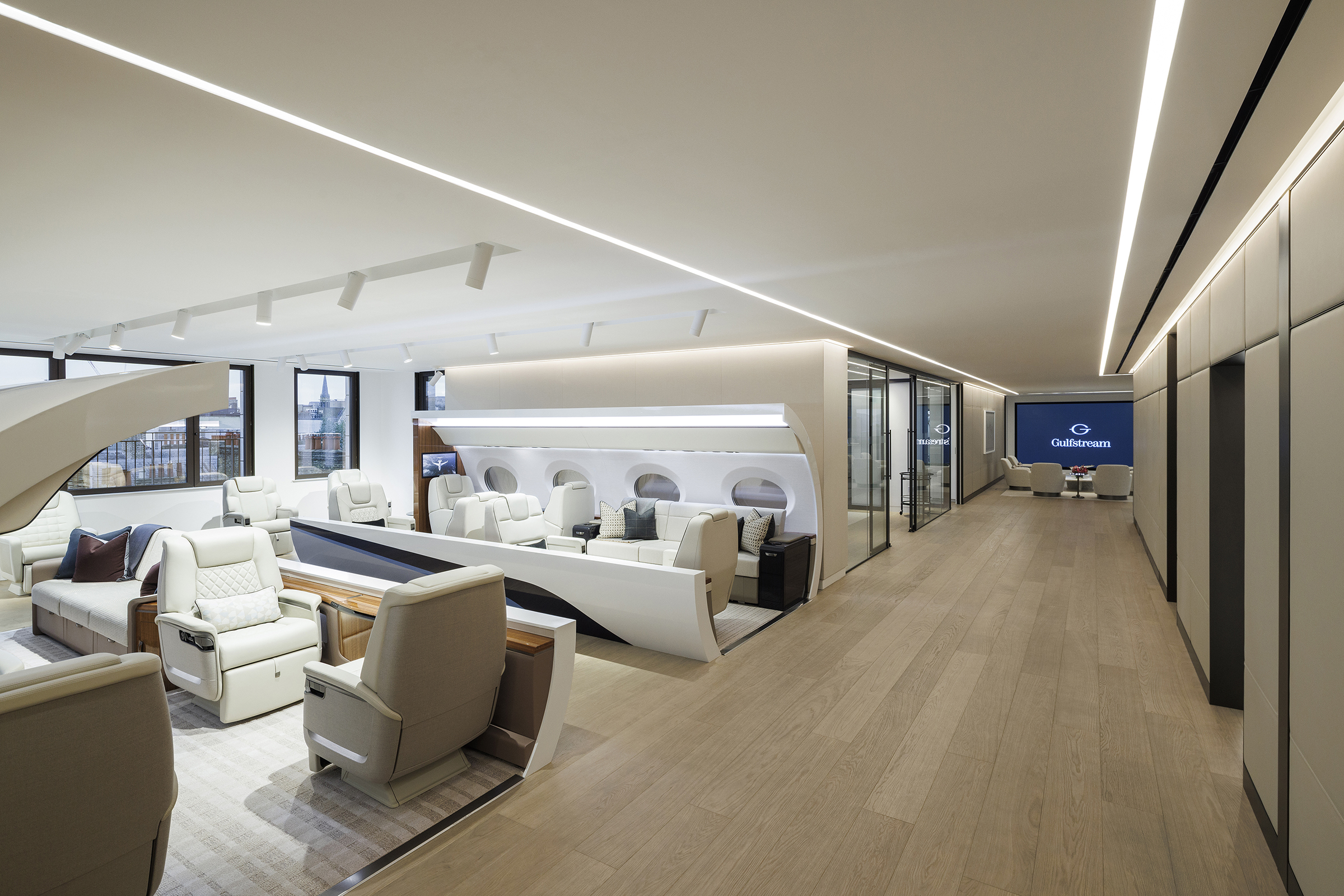 Gulfstream's new showroom