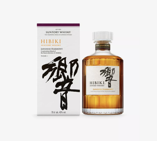 A bottle of Suntory whisky Hibiki Japanese whisky